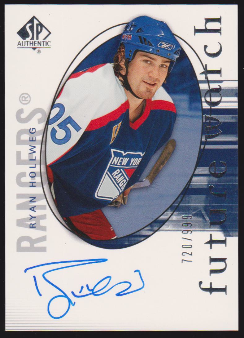 2005-06 SP Authentic #173 Ryan Hollweg AUTO RC 720/999 (image for) 2005-06 SP Authentic #173 Ryan Hollweg AUTO RC 720/999