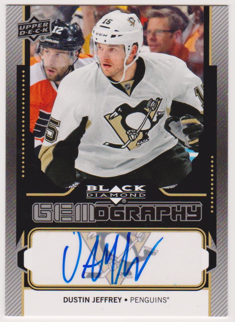 2013-14 Black Diamond Gemography #GEMDJ Dustin Jeffrey - AUTO (image for) 2013-14 Black Diamond Gemography #GEMDJ Dustin Jeffrey - AUTO