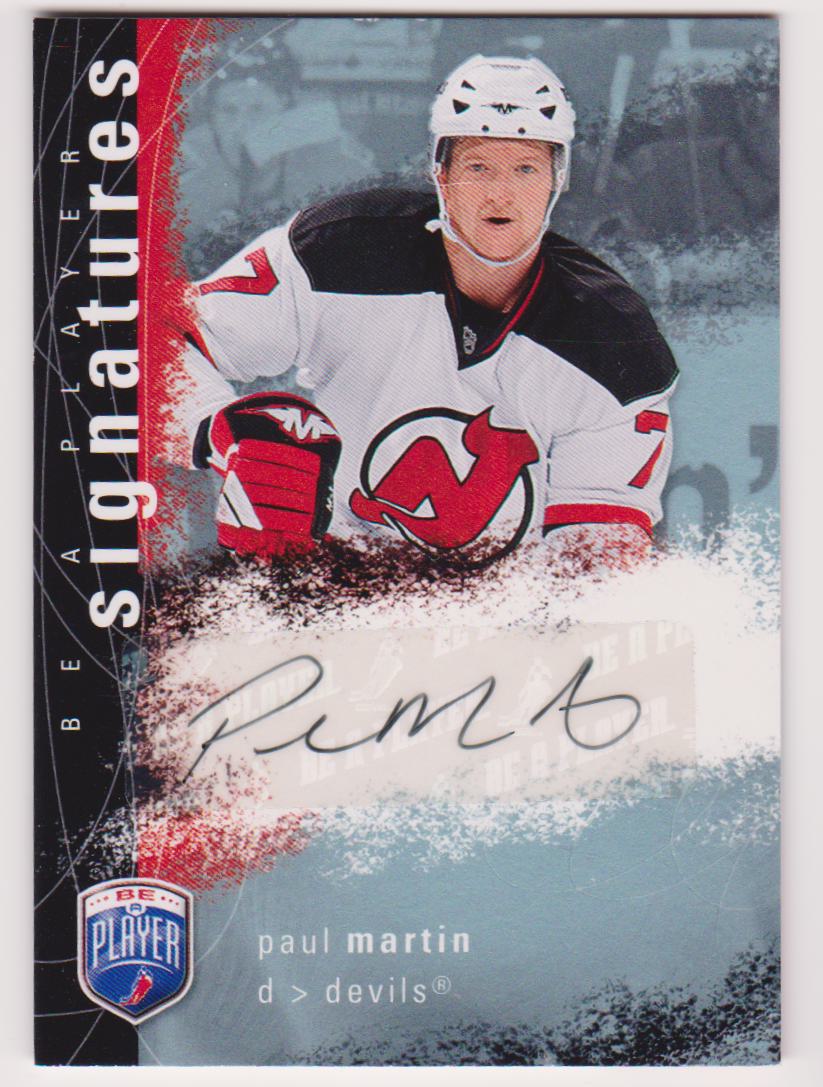 2007-08 Be A Player Signatures #SPN Paul Martin (image for) 2007-08 Be A Player Signatures #SPN Paul Martin
