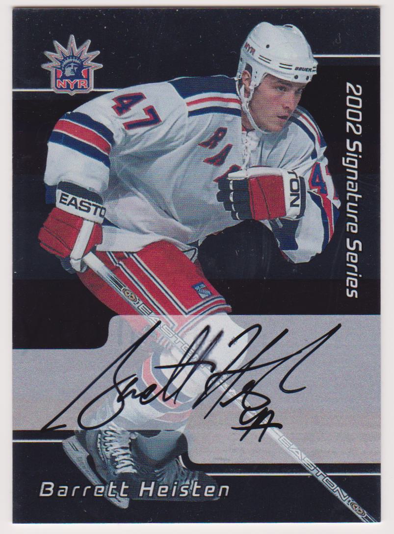 2001-02 BAP Signature Series Autographs #218 Barrett Heisten (First Signature Card) (image for) 2001-02 BAP Signature Series Autographs #218 Barrett Heisten (First Signature Card)