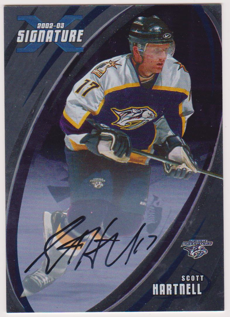 2002-03 BAP Signature Series Autographs #66 Scott Hartnell (image for) 2002-03 BAP Signature Series Autographs #66 Scott Hartnell