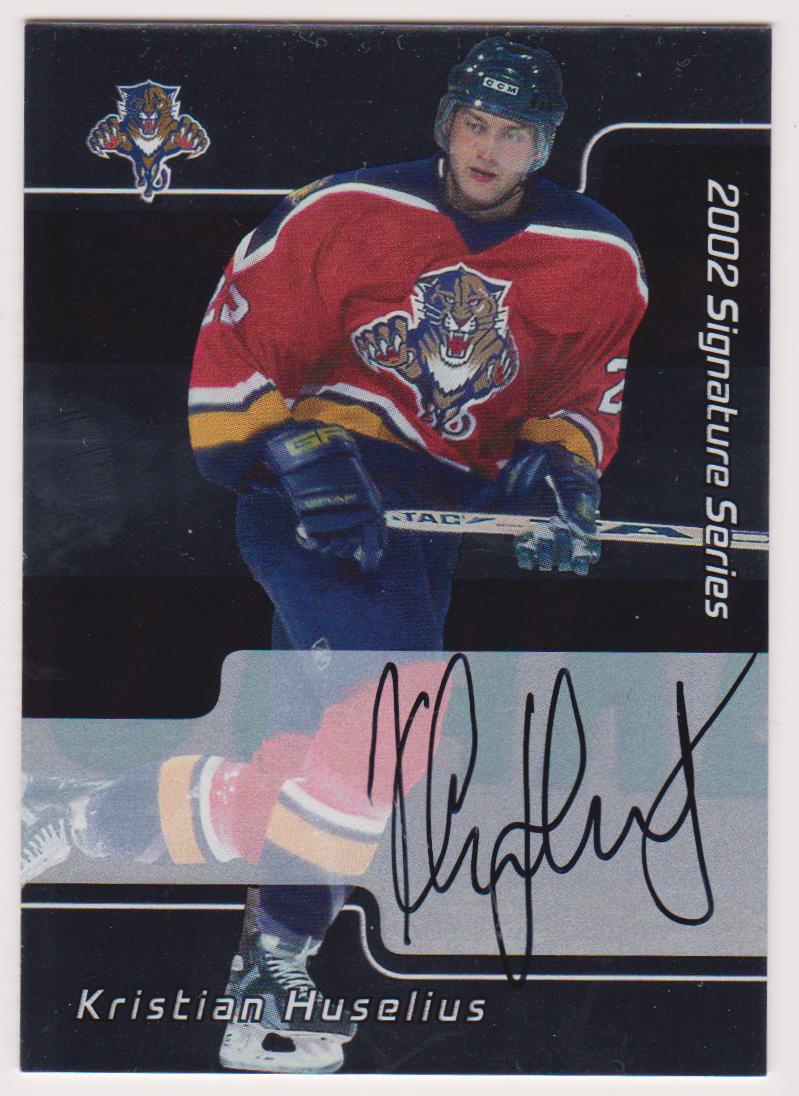 2001-02 BAP Signature Series Autographs #212 Kristian Huselius (First Signature Card) (image for) 2001-02 BAP Signature Series Autographs #212 Kristian Huselius (First Signature Card)
