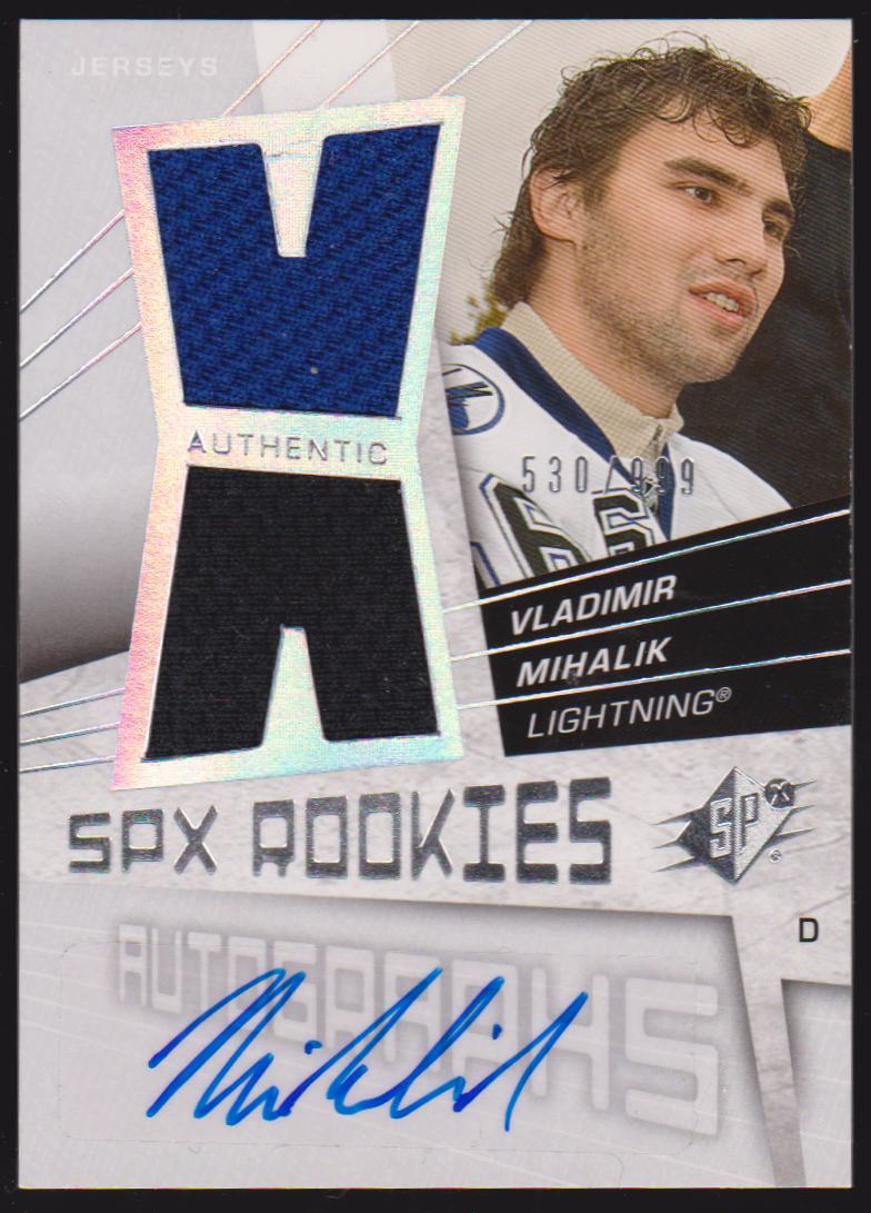 (image for) 2008-09 SPx #182 Vladimir Mihalik AUTO RC - 530/999