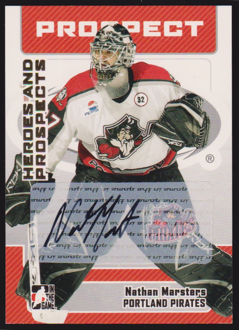 2006-07 ITG Heroes and Prospects Autographs #ANM Nathan Marsters (image for) 2006-07 ITG Heroes and Prospects Autographs #ANM Nathan Marsters