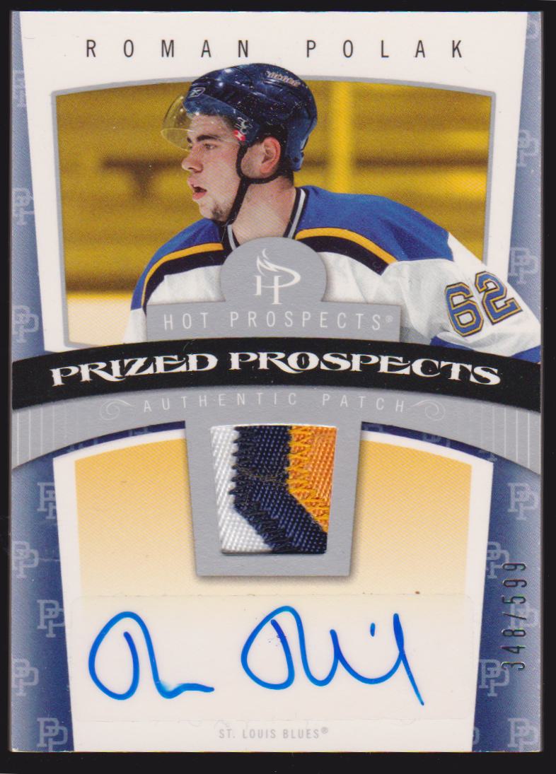 (image for) 2006-07 Hot Prospects #134 Roman Polak PATCH AUTO RC 348/599
