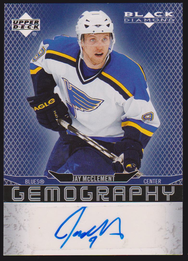 2007-08 Black Diamond Gemography #GJM Jay McClement AUTO (image for) 2007-08 Black Diamond Gemography #GJM Jay McClement AUTO