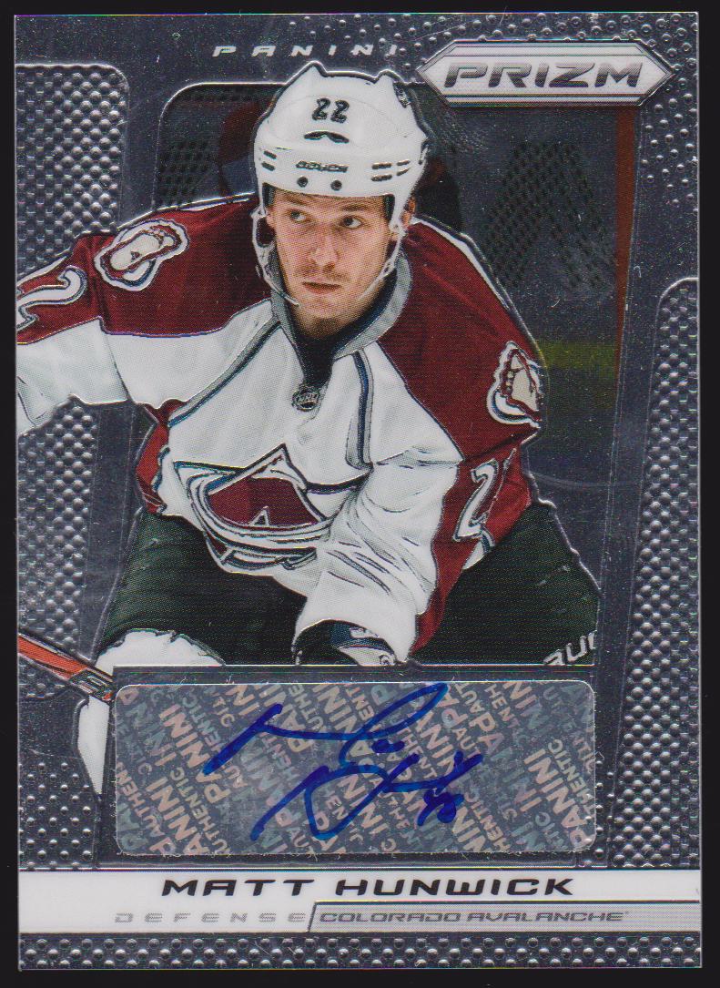 2013-14 Panini Prizm Autographs #AMH Matt Hunwick - RC Year (image for) 2013-14 Panini Prizm Autographs #AMH Matt Hunwick - RC Year