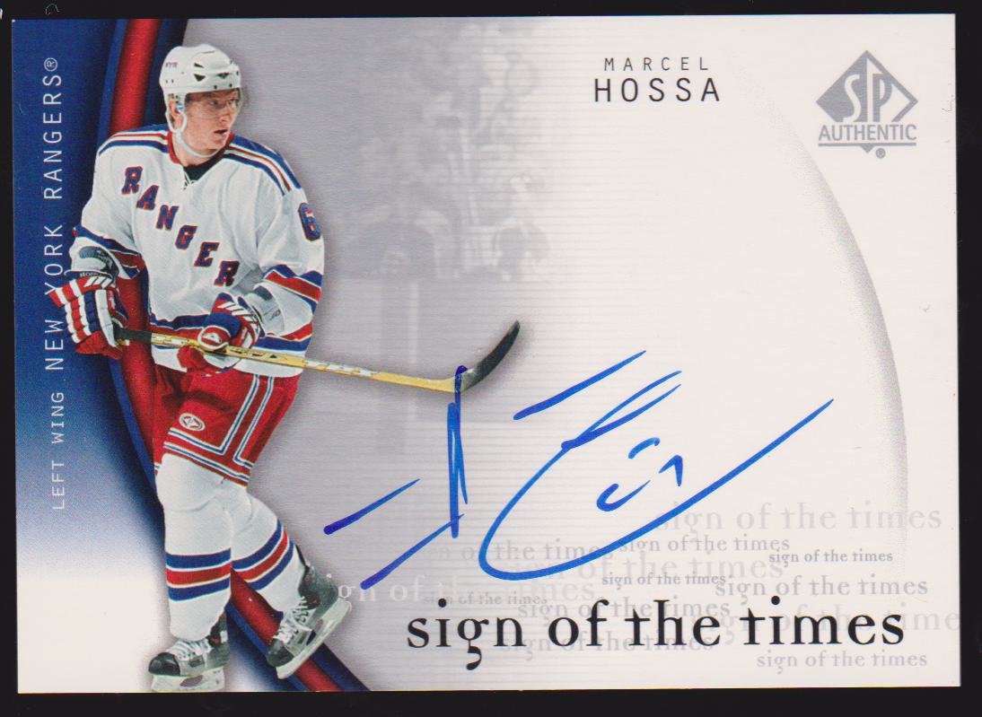 2005-06 SP Authentic Sign of the Times #HO Marcel Hossa (image for) 2005-06 SP Authentic Sign of the Times #HO Marcel Hossa