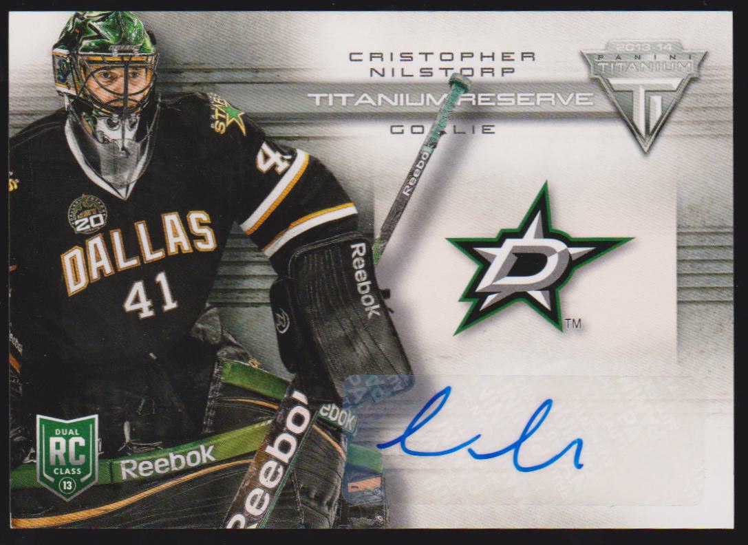 (image for) 2013-14 Panini Titanium Reserve Autographs #TRCNI Cristopher Nilstorp - RC Year