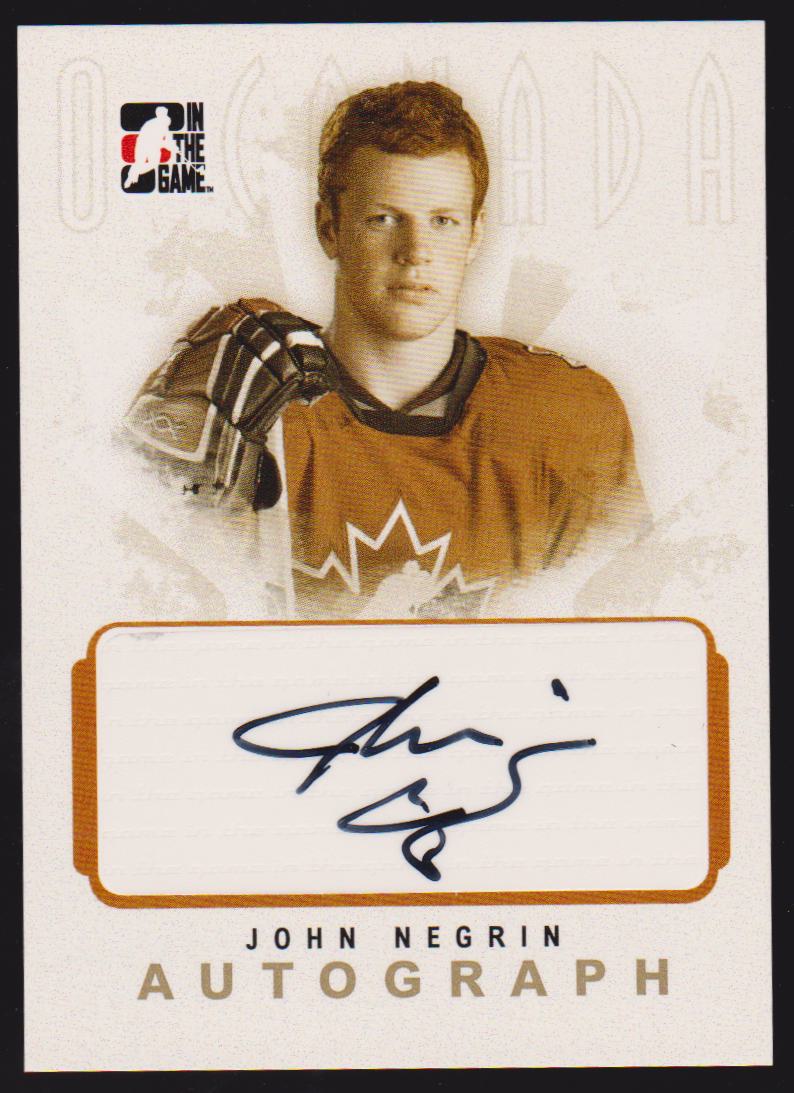 (image for) 2007-08 ITG O Canada Autographs #AJNE John Negrin