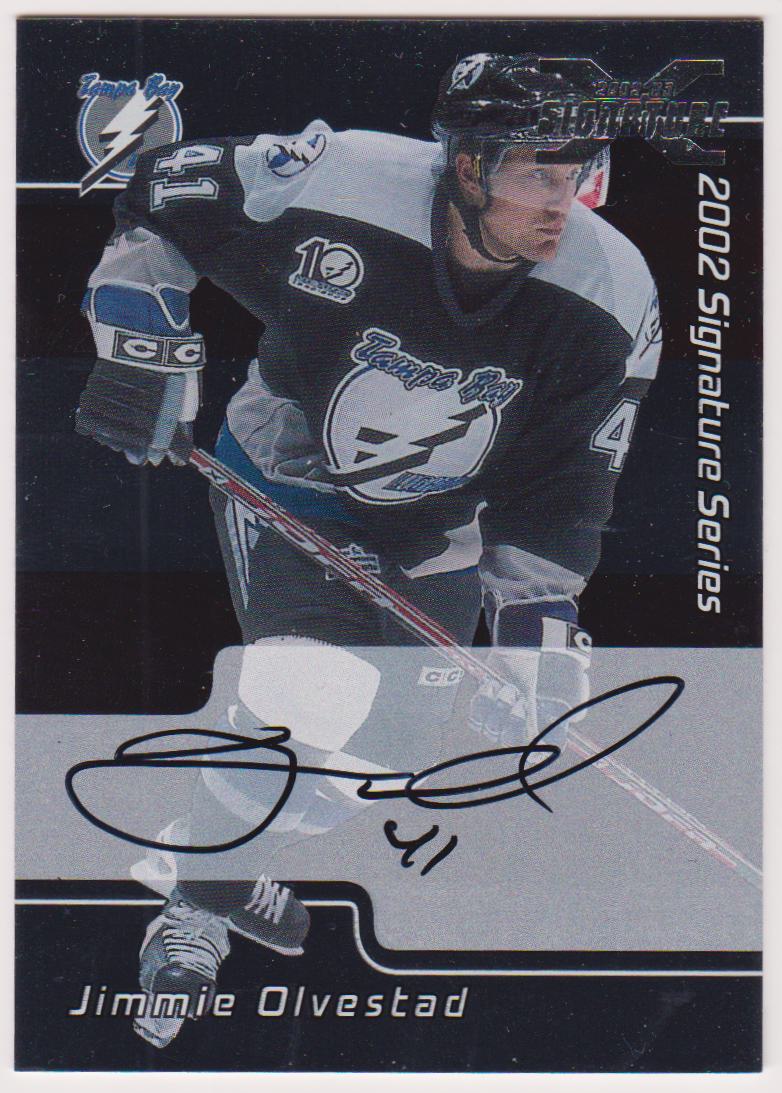 (image for) 2002-03 BAP Signature Series Autograph Buybacks 2001 #222 Jimmie Olvestad