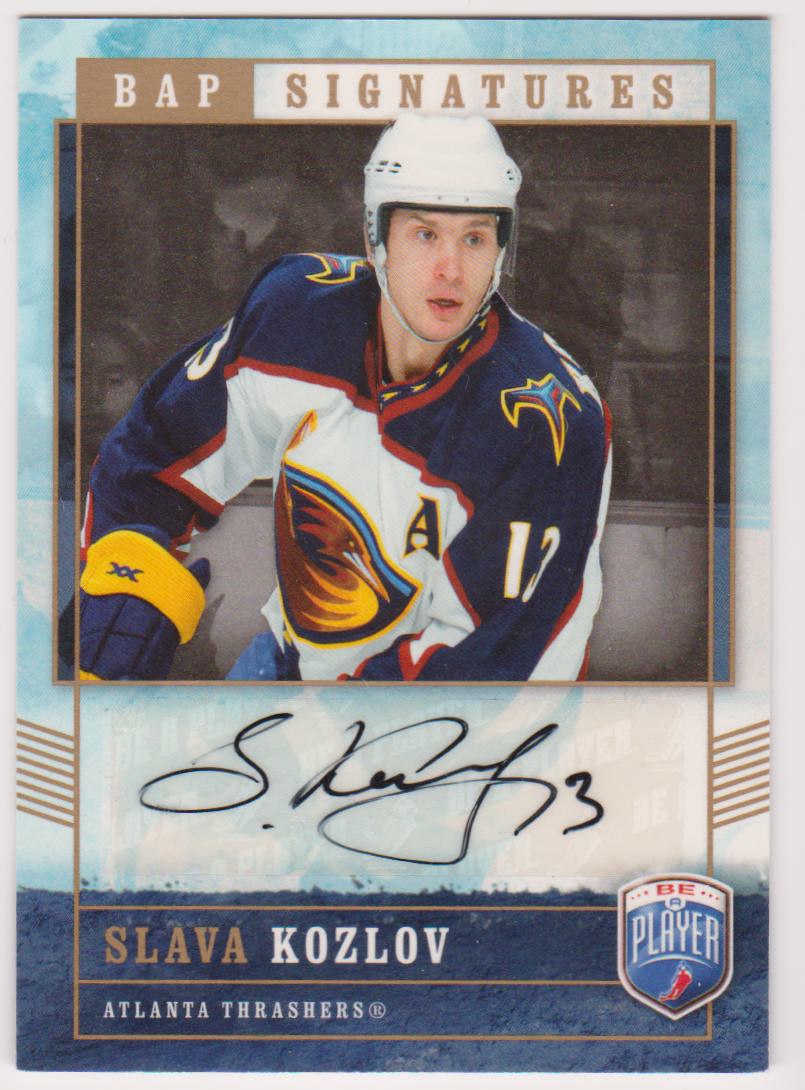 (image for) 2006-07 Be A Player Signatures #KZ Slava Kozlov