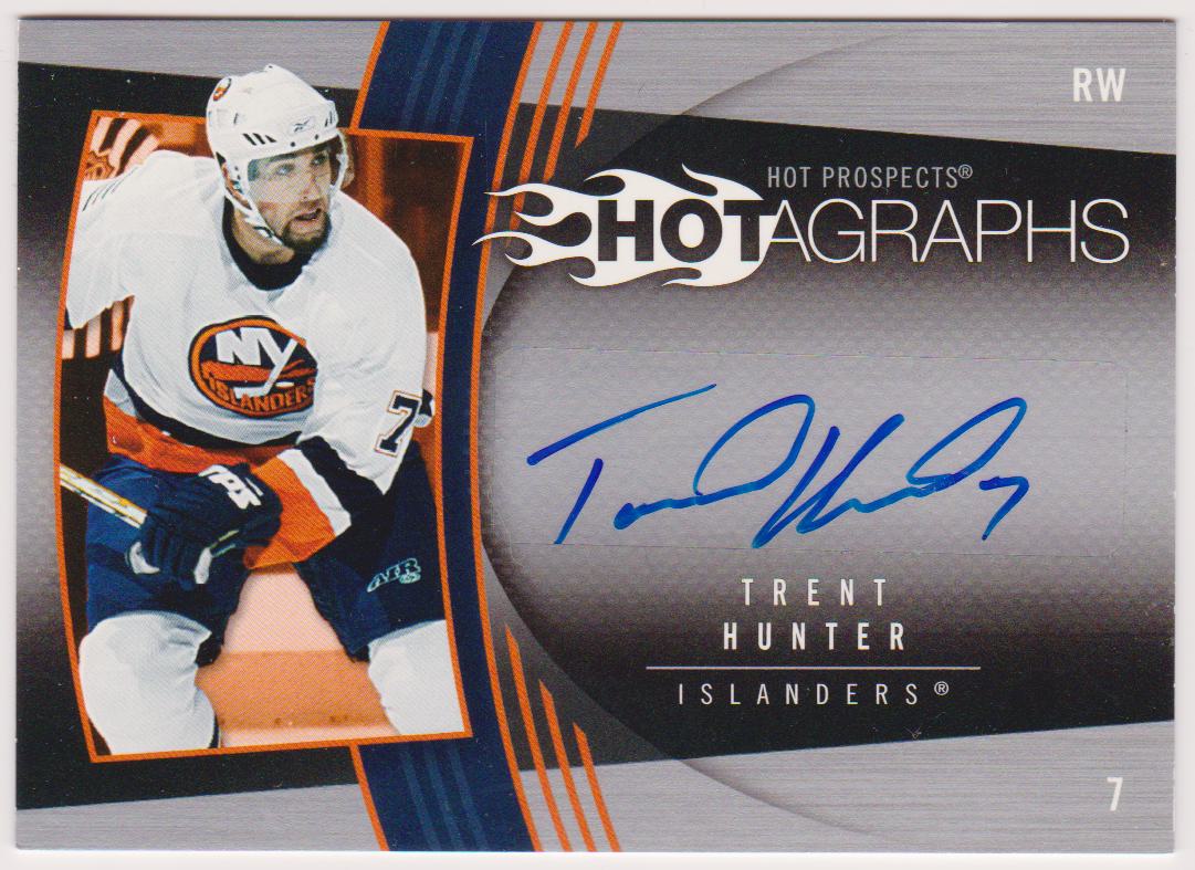 (image for) 2006-07 Hot Prospects Hotagraphs #HTH Trent Hunter AUTO