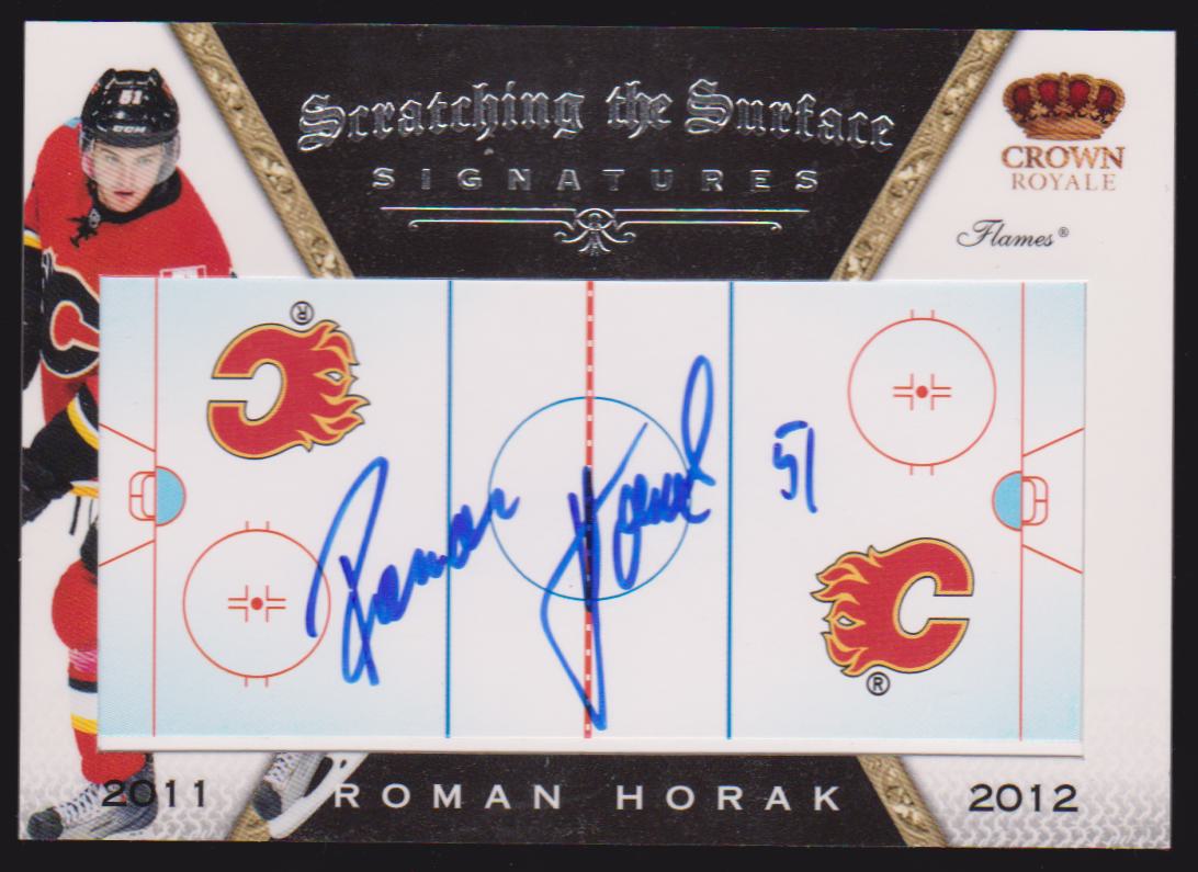 (image for) 2011-12 Crown Royale Scratching The Surface Signatures #60 Roman Horak