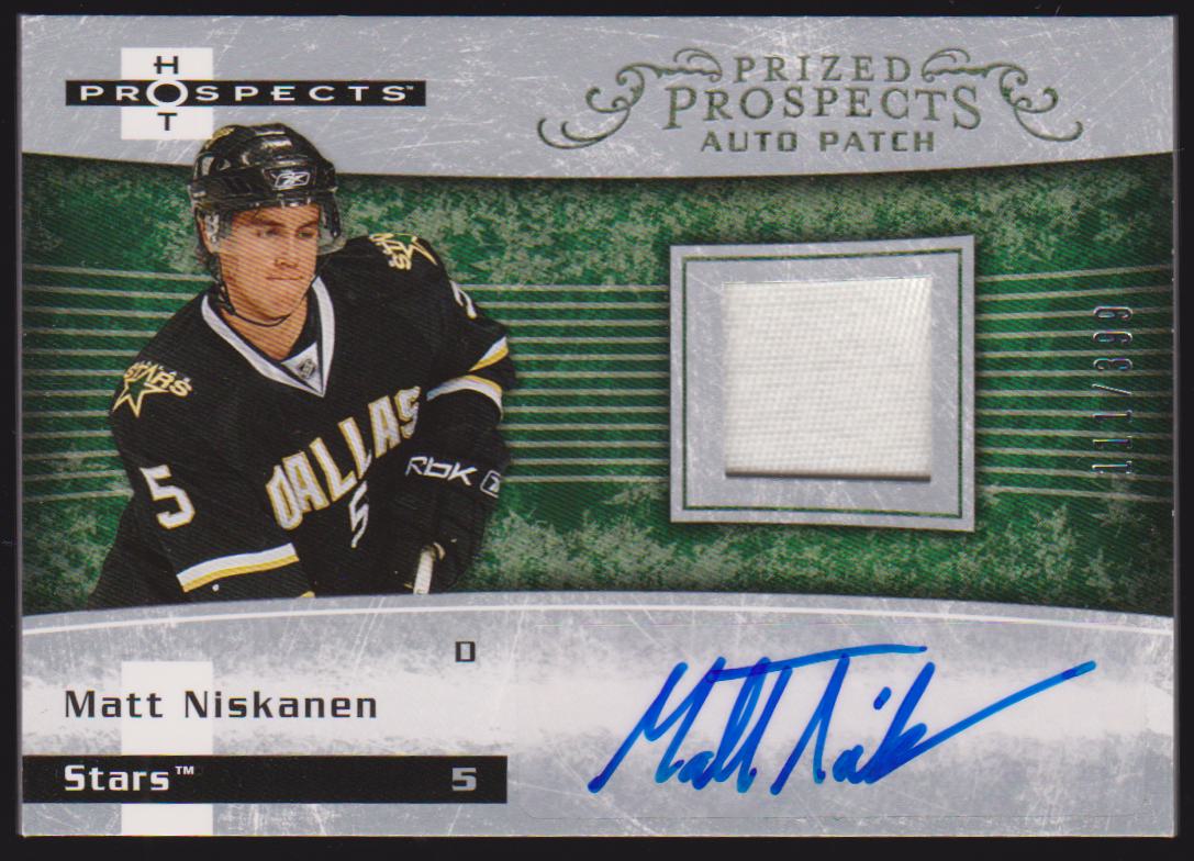 (image for) 2007-08 Hot Prospects #207 Matt Niskanen Jerseys/Patch AUTO RC - 111/399