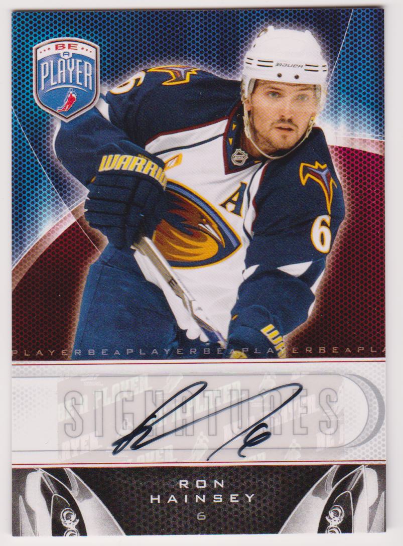 (image for) 2009-10 Be A Player Signatures #SRH Ron Hainsey AUTO