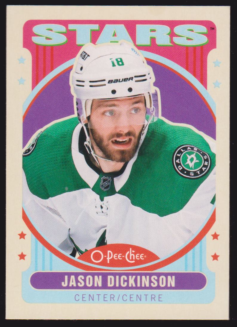 2021-22 O-Pee-Chee Retro #194 Jason Dickinson (image for) 2021-22 O-Pee-Chee Retro #194 Jason Dickinson