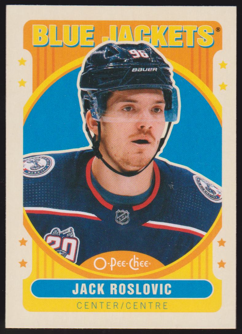 2021-22 O-Pee-Chee Retro #389 Jack Roslovic (image for) 2021-22 O-Pee-Chee Retro #389 Jack Roslovic