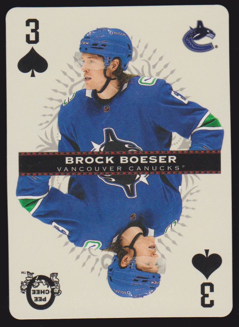 (image for) 2021-22 O-Pee-Chee Playing Cards #3SPADES Brock Boeser