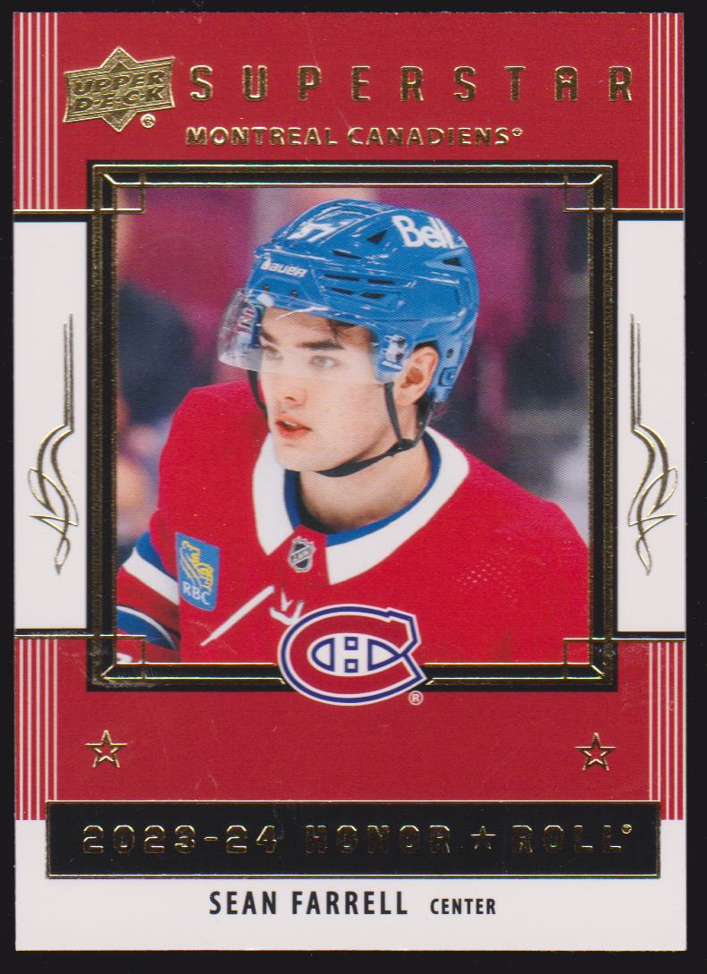 (image for) 2023-24 Upper Deck Honor Roll #HR51 Sean Farrell - RC Year