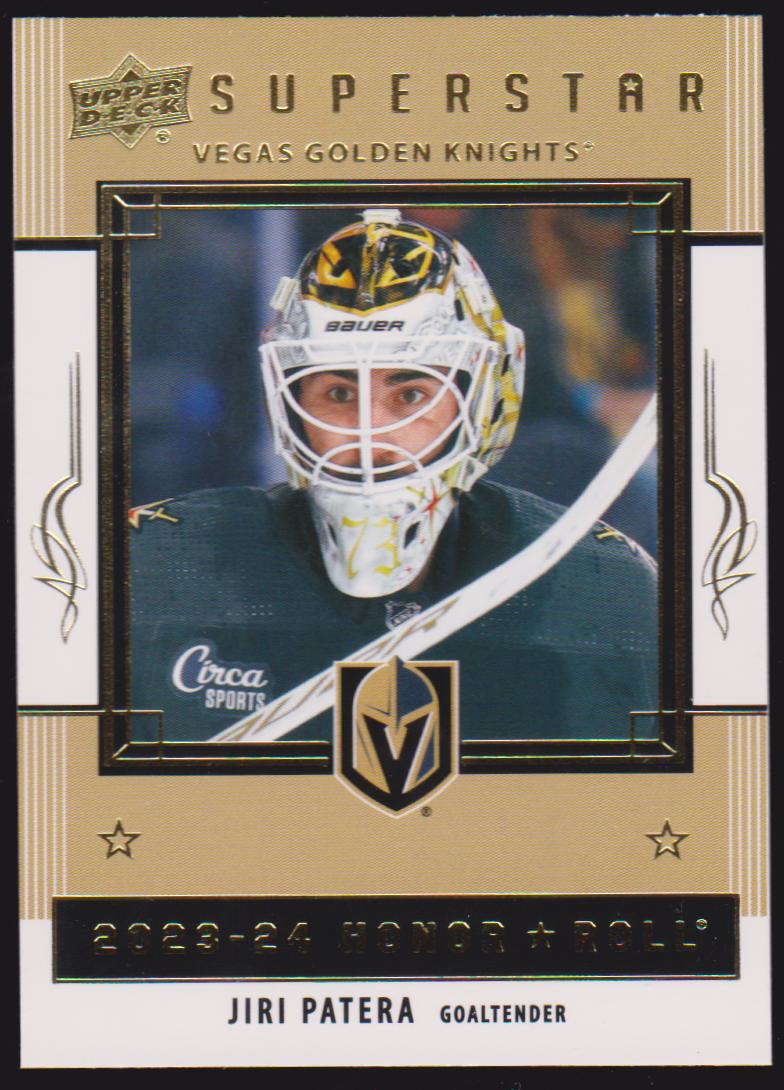 2023-24 Upper Deck Honor Roll #HR44 Jiri Patera - RC Year (image for) 2023-24 Upper Deck Honor Roll #HR44 Jiri Patera - RC Year