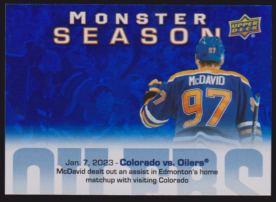 (image for) 2023-24 Upper Deck Monster Season #MS41 Connor McDavid