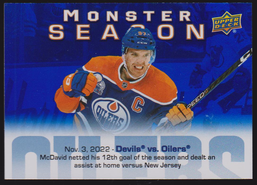 (image for) 2023-24 Upper Deck Monster Season #MS11 Connor McDavid