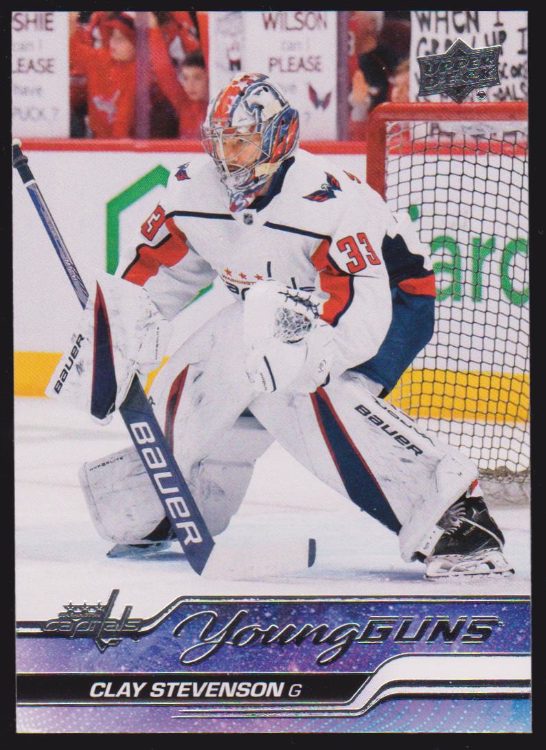 (image for) 2023-24 Upper Deck #457 Clay Stevenson Young Guns RC