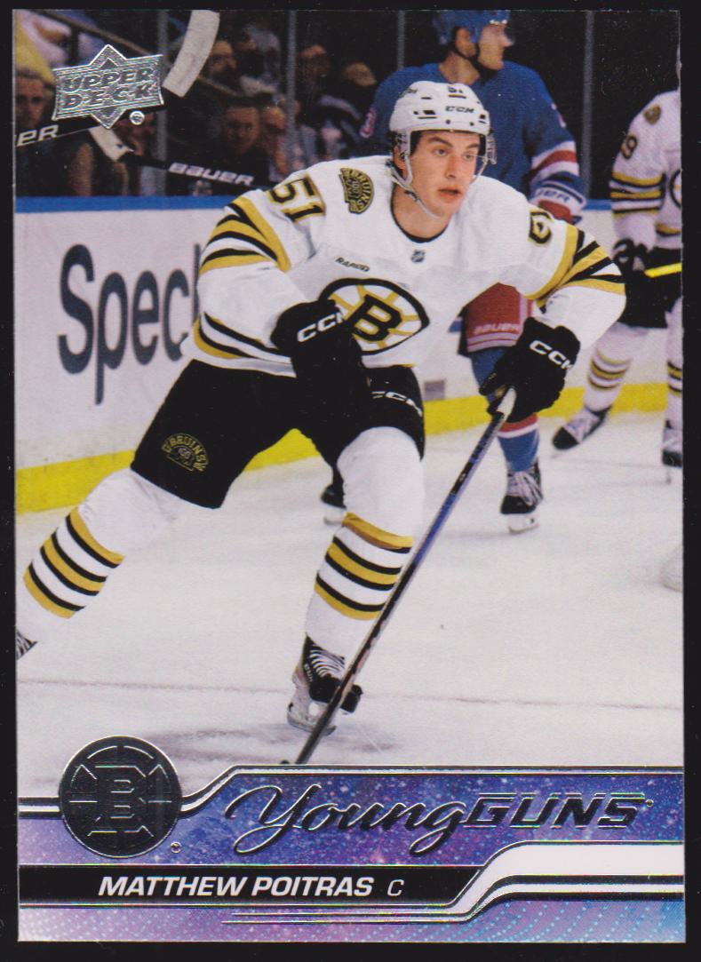 (image for) 2023-24 Upper Deck #478 Matthew Poitras Young Guns RC