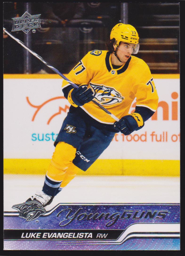 (image for) 2023-24 Upper Deck #221 Luke Evangelista Young Guns RC