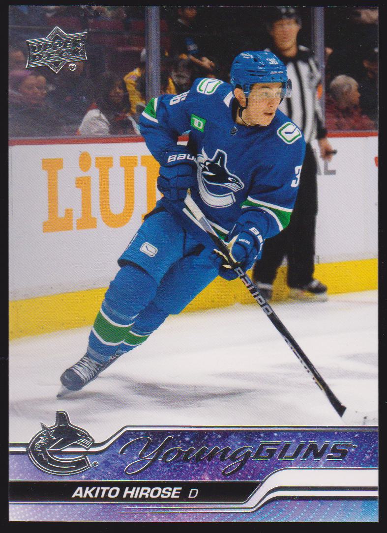 (image for) 2023-24 Upper Deck #242 Akito Hirose Young Guns RC