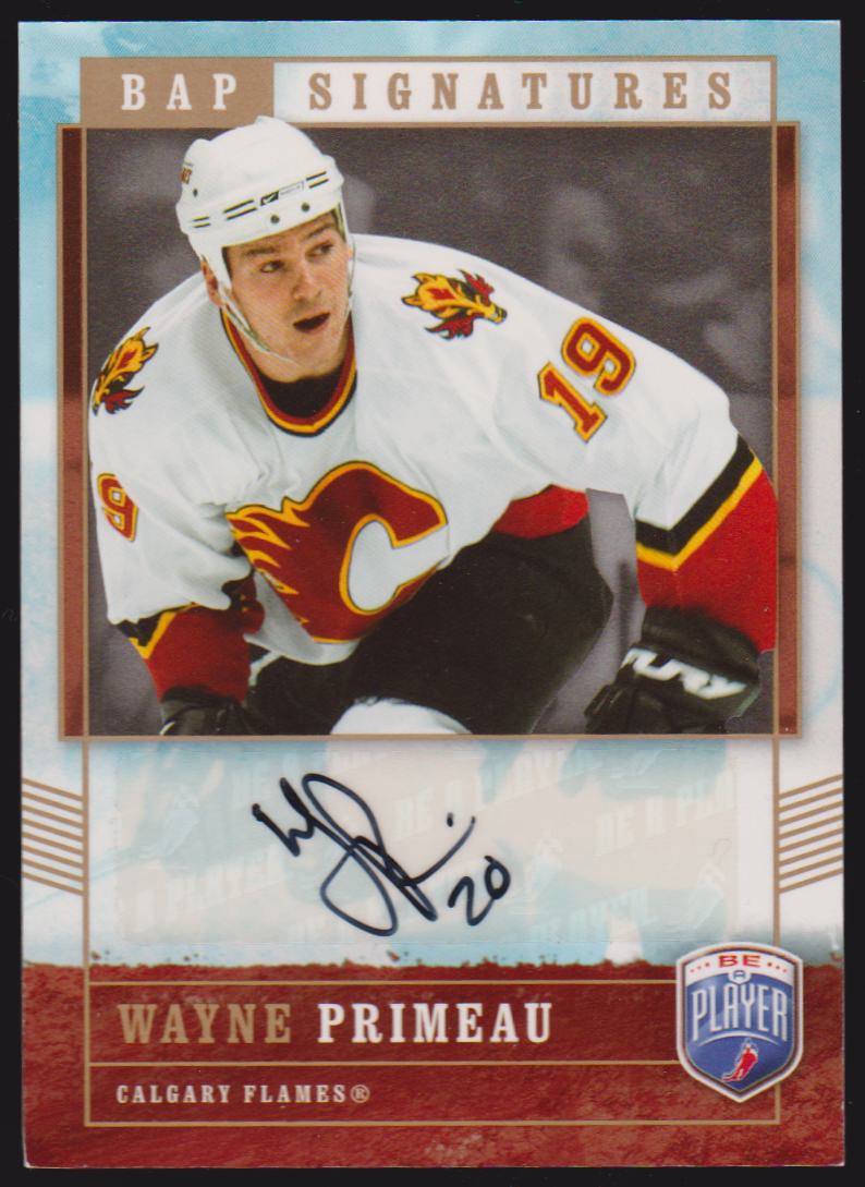 2006-07 Be A Player Signatures #WP Wayne Primeau (image for) 2006-07 Be A Player Signatures #WP Wayne Primeau