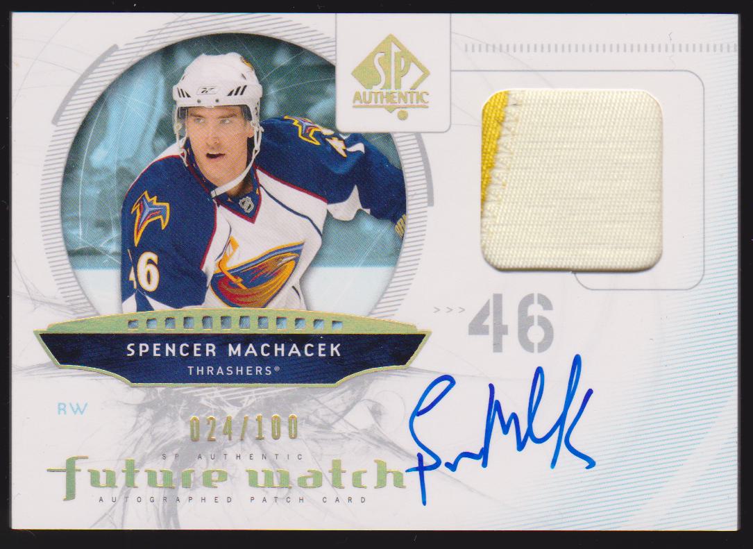 (image for) 2009-10 SP Authentic Limited Autographed Patches #217 Spencer Machacek 024/100 - RC Year