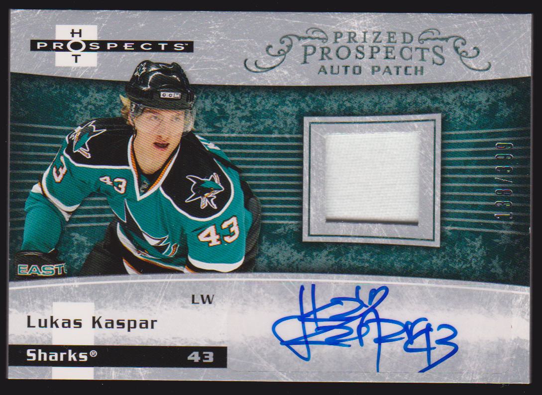 (image for) 2007-08 Hot Prospects #239 Lukas Kaspar Jerseys/Patch AUTO RC - 016/399