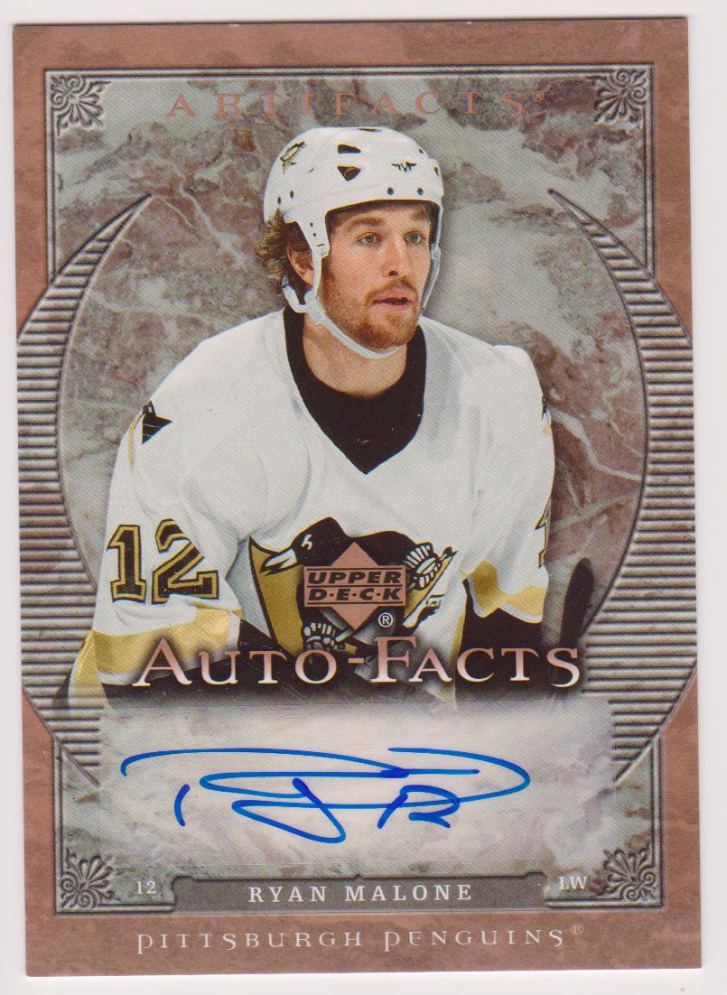 (image for) 2007-08 Artifacts Autofacts #AFRM Ryan Malone