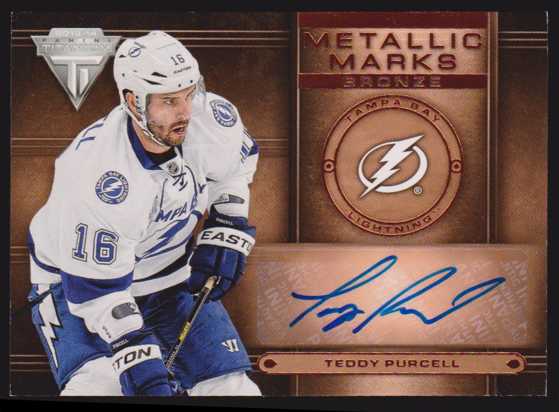 2013-14 Panini Titanium Metallic Marks #MM8 Teddy Purcell (image for) 2013-14 Panini Titanium Metallic Marks #MM8 Teddy Purcell