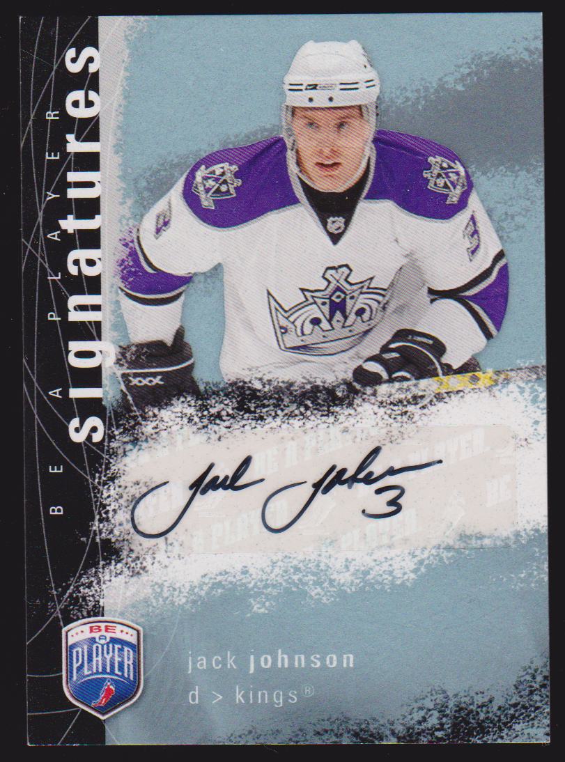 2007-08 Be A Player Signatures #SJJ Jack Johnson (image for) 2007-08 Be A Player Signatures #SJJ Jack Johnson