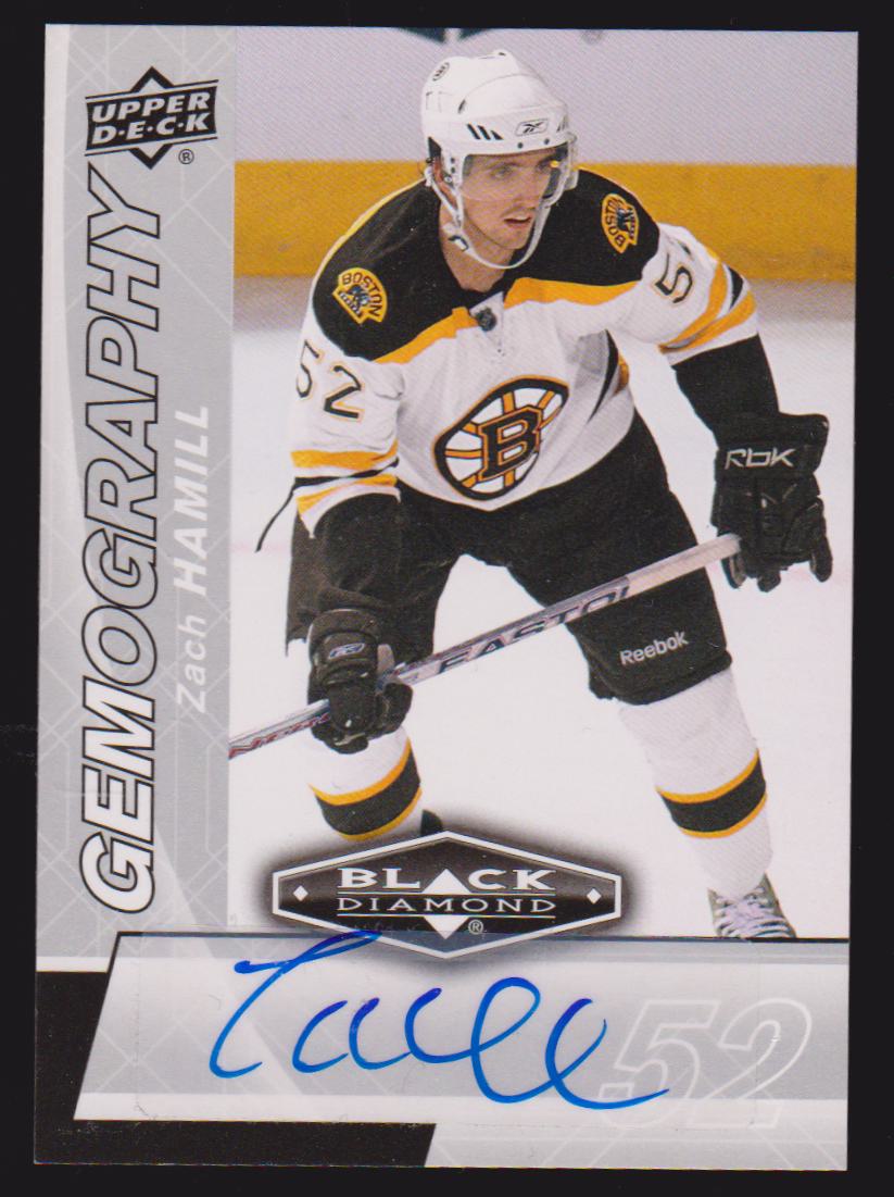 2010-11 Black Diamond Gemography #GZH Zach Hamill AUTO (image for) 2010-11 Black Diamond Gemography #GZH Zach Hamill AUTO