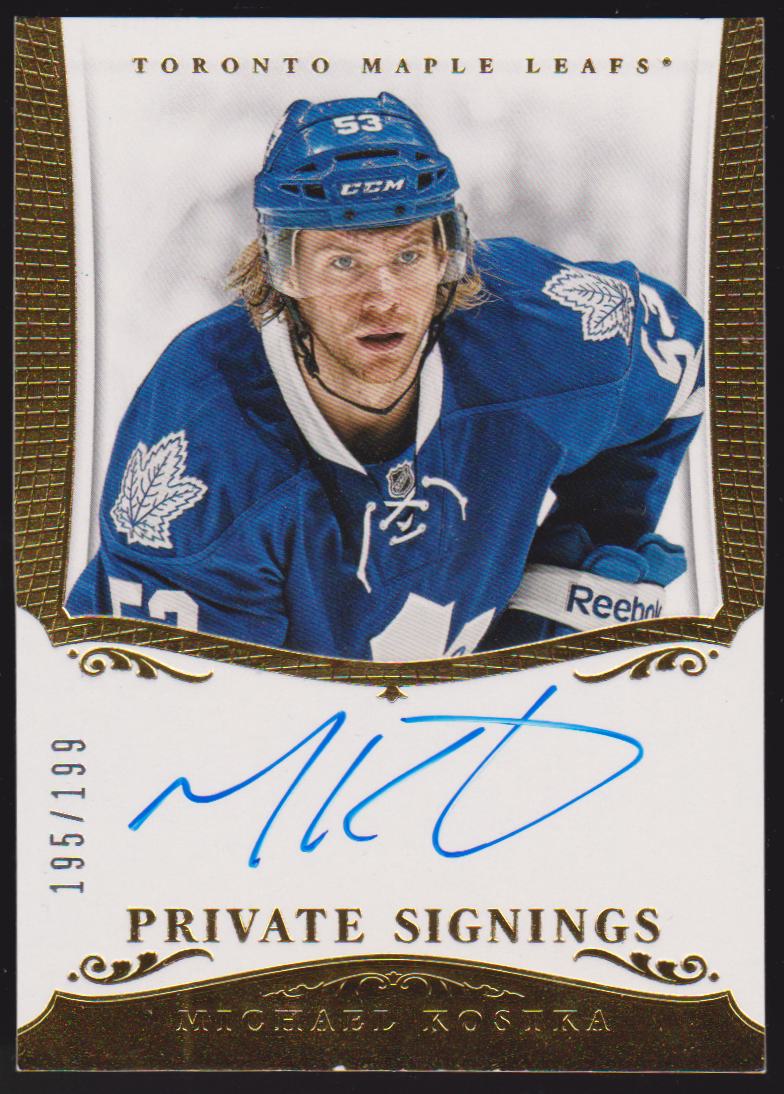 (image for) 2013-14 Panini Private Signings #PSMK Michael Kostka - AUTO - RC Year - 195/199