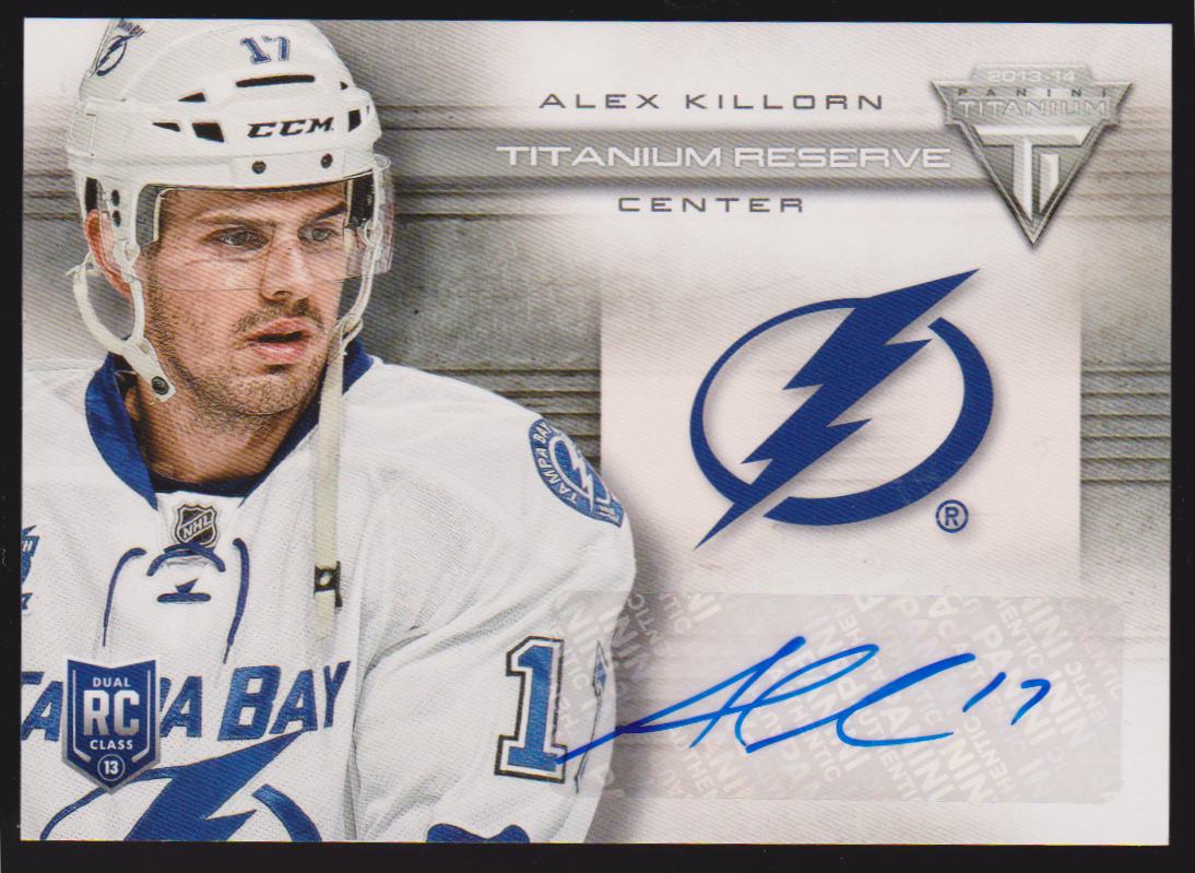 2013-14 Panini Titanium Reserve Autographs #TRAK Alex Killorn - RC Year (image for) 2013-14 Panini Titanium Reserve Autographs #TRAK Alex Killorn - RC Year