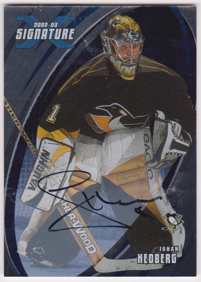 2002-03 BAP Signature Series Autographs #22 Johan Hedberg (image for) 2002-03 BAP Signature Series Autographs #22 Johan Hedberg