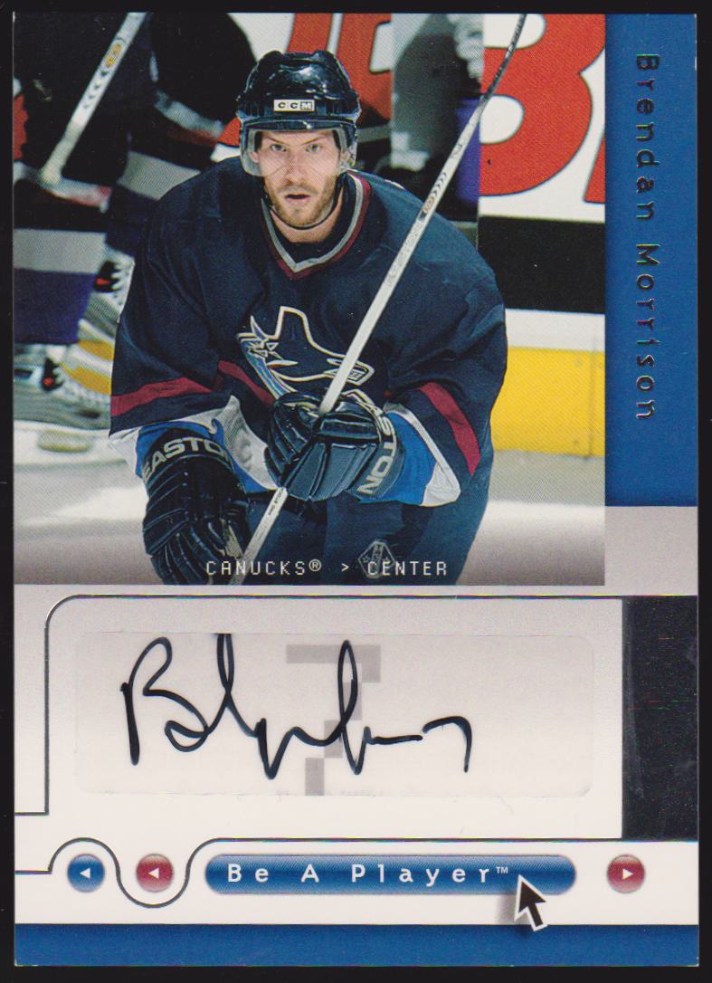 2005-06 Be A Player Signatures #BM Brendan Morrison AUTO (image for) 2005-06 Be A Player Signatures #BM Brendan Morrison AUTO
