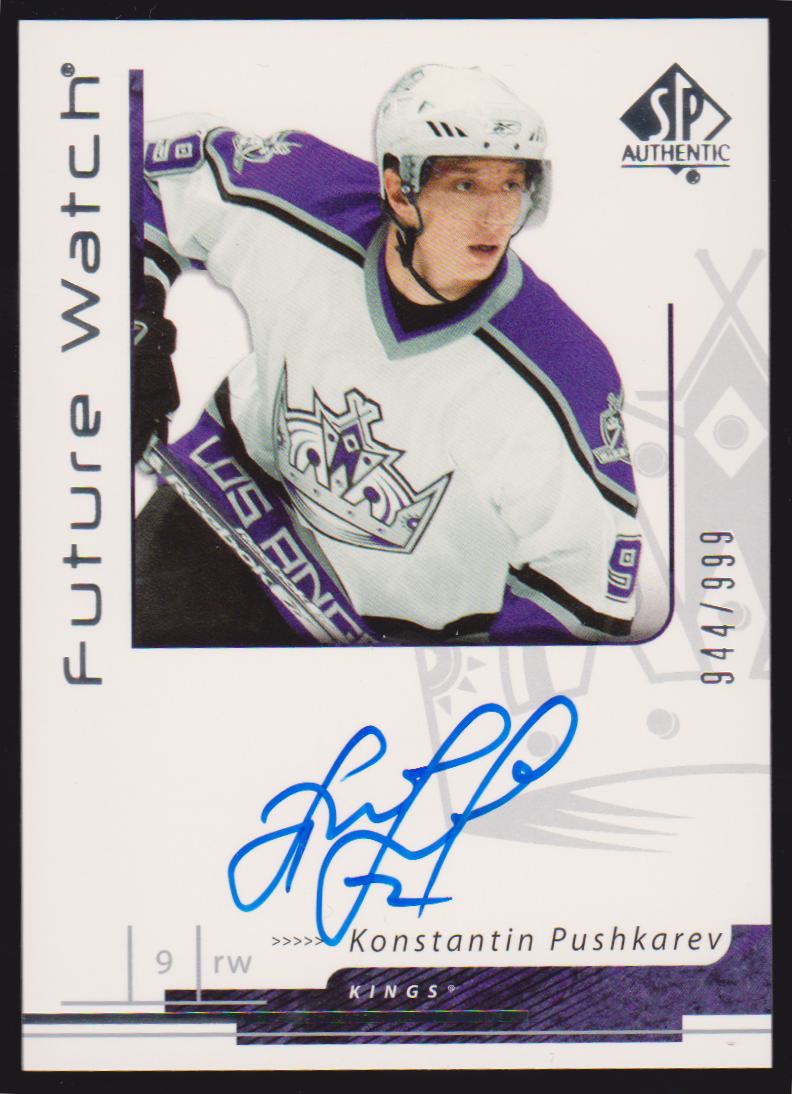 (image for) 2006-07 SP Authentic #185 Konstantin Pushkarev AUTO RC 944/999