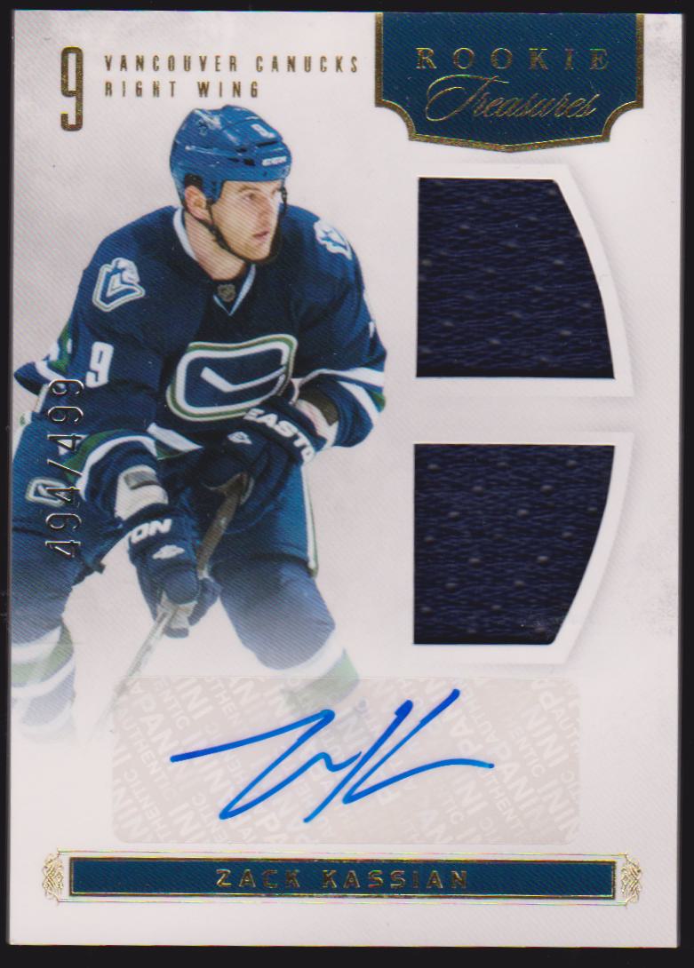 2011-12 Panini Rookie Anthology #116 Zack Kassian Jerseys AUTO RC 494/499 (image for) 2011-12 Panini Rookie Anthology #116 Zack Kassian Jerseys AUTO RC 494/499