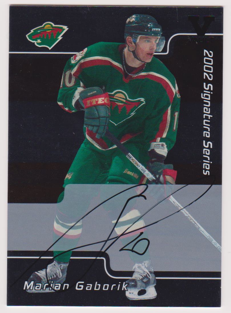 2001-02 BAP Signature Series Autographs #84 Marian Gaborik (image for) 2001-02 BAP Signature Series Autographs #84 Marian Gaborik