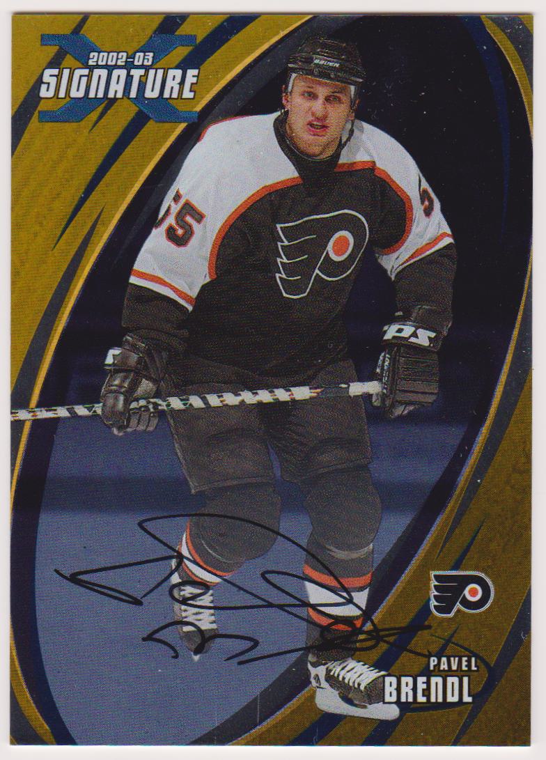 2002-03 BAP Signature Series Autographs Gold #94 Pavel Brendl (image for) 2002-03 BAP Signature Series Autographs Gold #94 Pavel Brendl