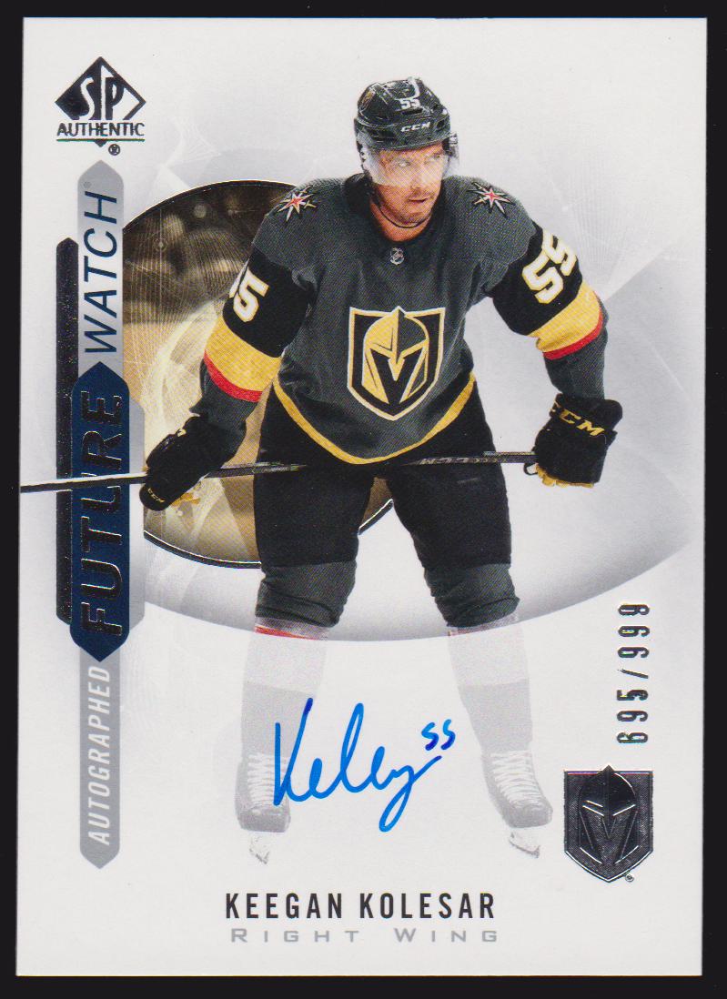 (image for) 2020-21 SP Authentic #154 Keegan Kolesar RC - Future Watch (FW) - AUTO - 695/999