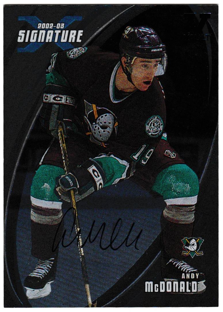 2002-03 BAP Signature Series Autographs #15 Andy McDonald (image for) 2002-03 BAP Signature Series Autographs #15 Andy McDonald