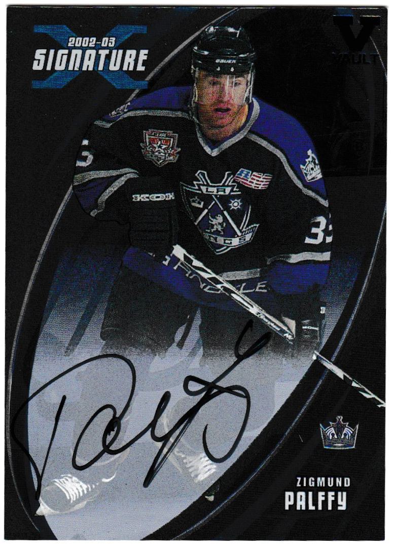 2002-03 BAP Signature Series Autographs #128 Zigmund Palffy SP VAULT (image for) 2002-03 BAP Signature Series Autographs #128 Zigmund Palffy SP VAULT
