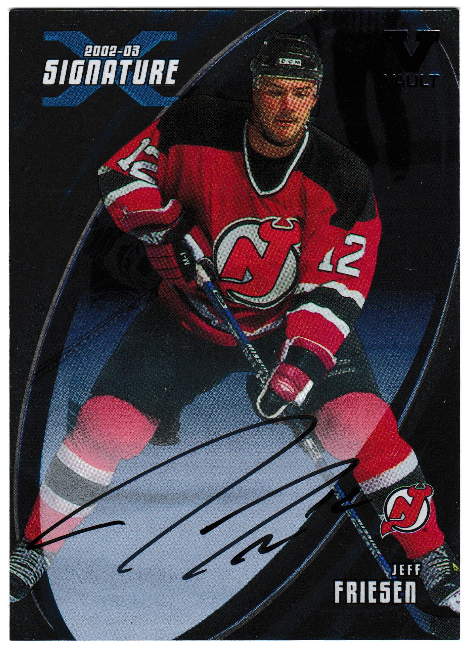 2002-03 BAP Signature Series Autographs #109 Jeff Friesen SP VAULT (image for) 2002-03 BAP Signature Series Autographs #109 Jeff Friesen SP VAULT